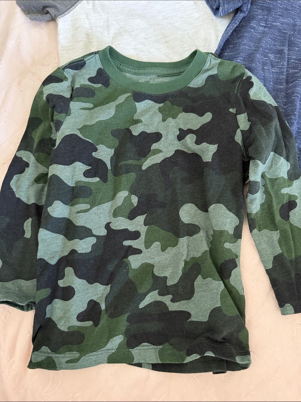 Cat & Jack Boys' Mixed Long Sleeve & Tank Tops - Navy, Gray, Green, Red size 3T - Picture 3 of 8